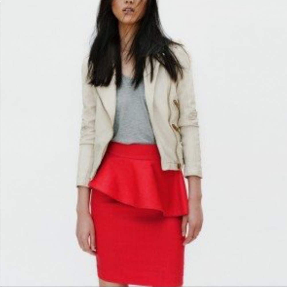 Zara peplum skirt